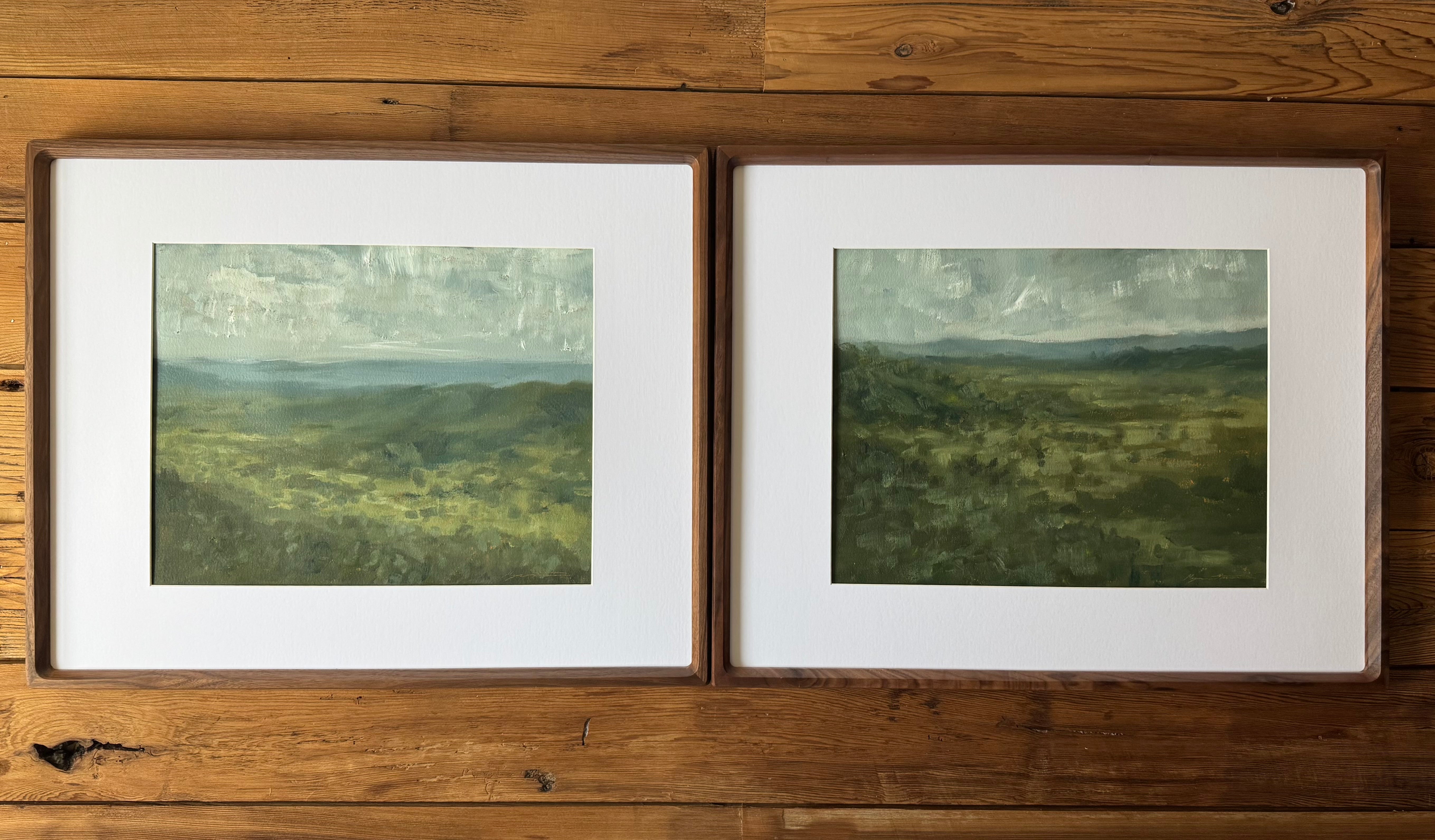 Hill Country Vista No. 03 & 04 - Framed Art by Megan Houssian