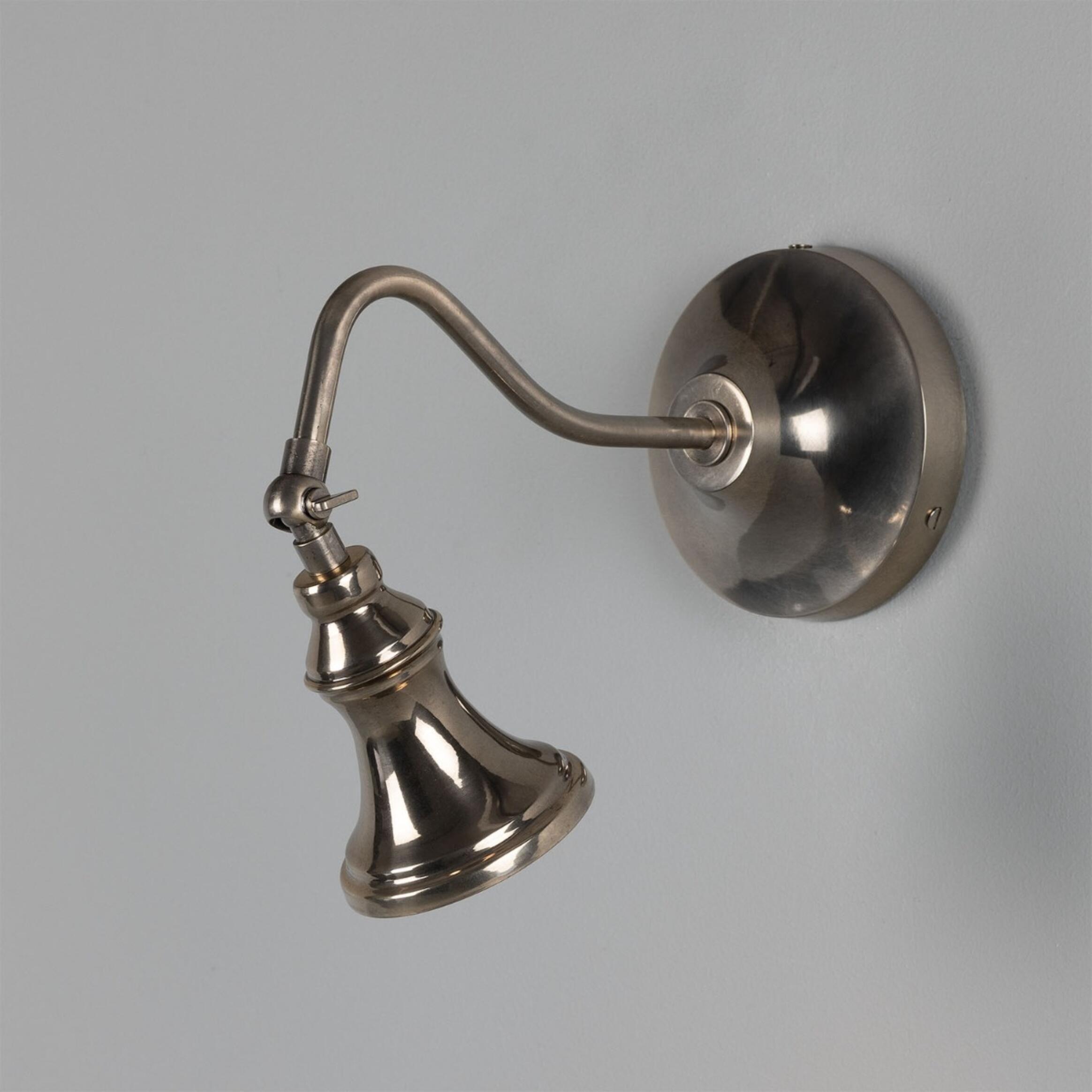 Kent Adjustable Spotlight Sconce: Antique Silver