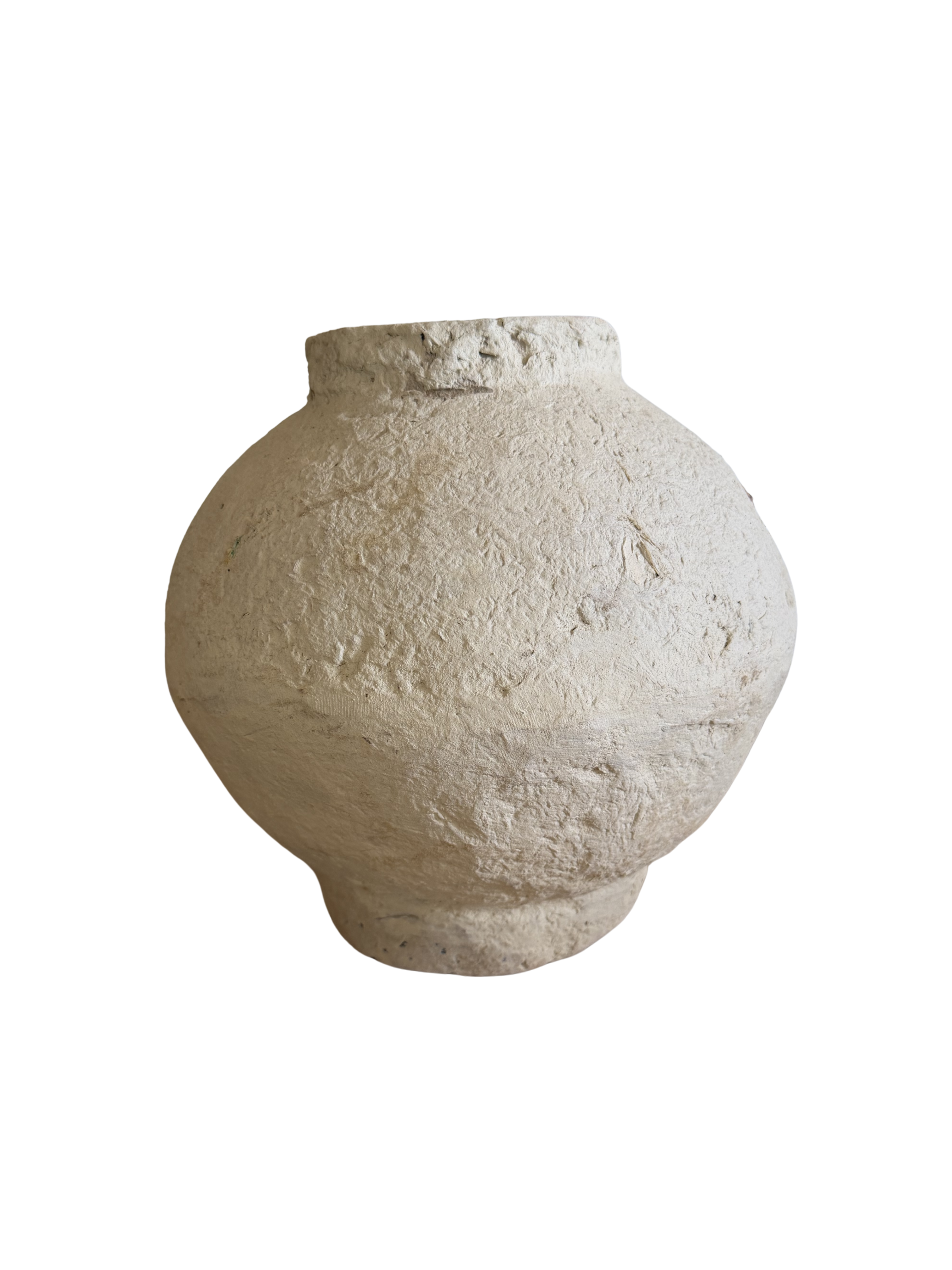 Medium Paper Mache Round Vessel