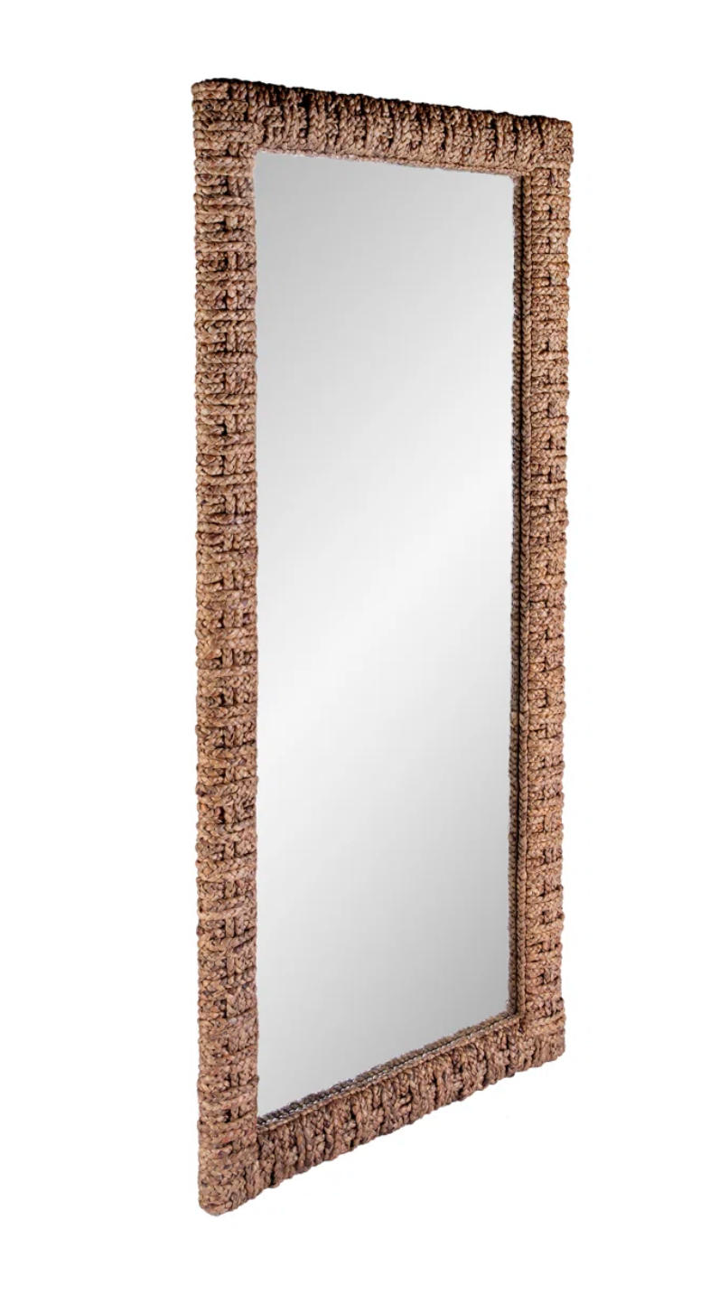 Woven Floor Mirror