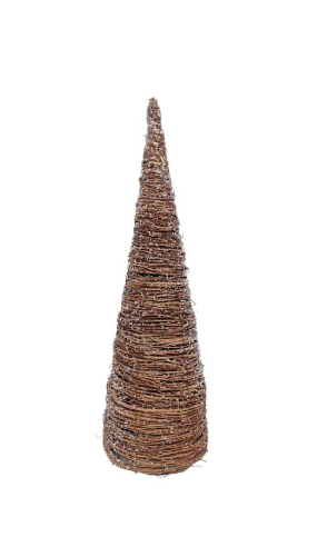 Rattan & Metal Christmas Tree: Large