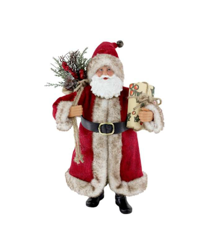 Vintage Santa Figurine: 11"