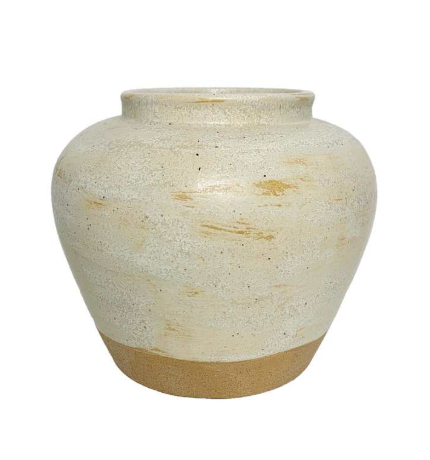 Cream Ceramic Vase