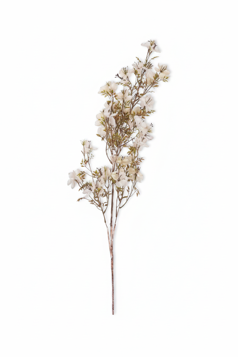 Faux Prunus Blossom: Cream