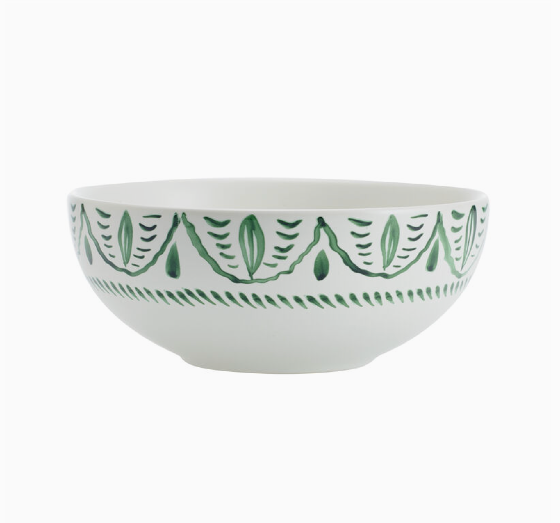 Hand Painted Sicily Bowl: Green