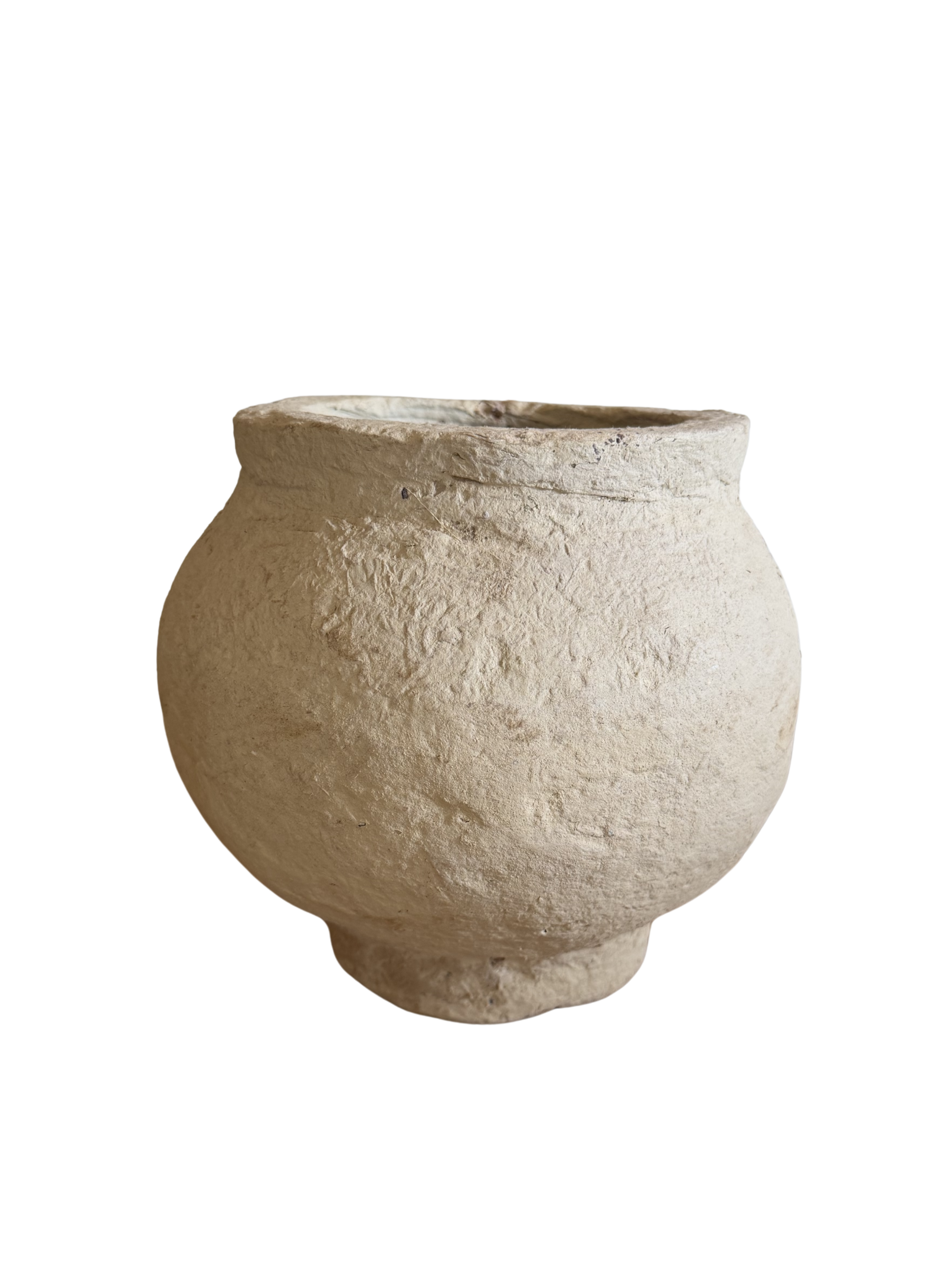 Small Paper Mache Round Vessel