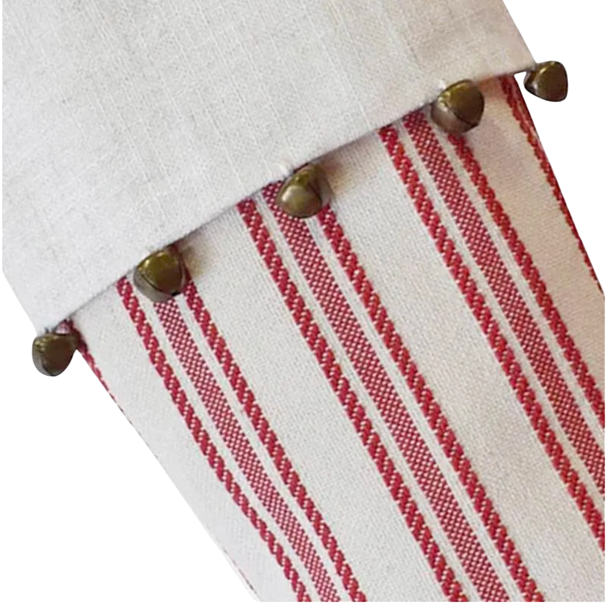 Red & White Striped Stocking with Bells