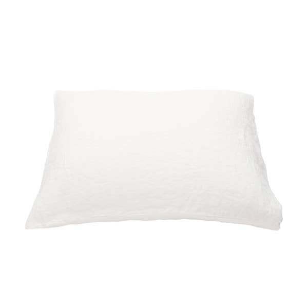 European Linen Pillow Case: Off White (King)
