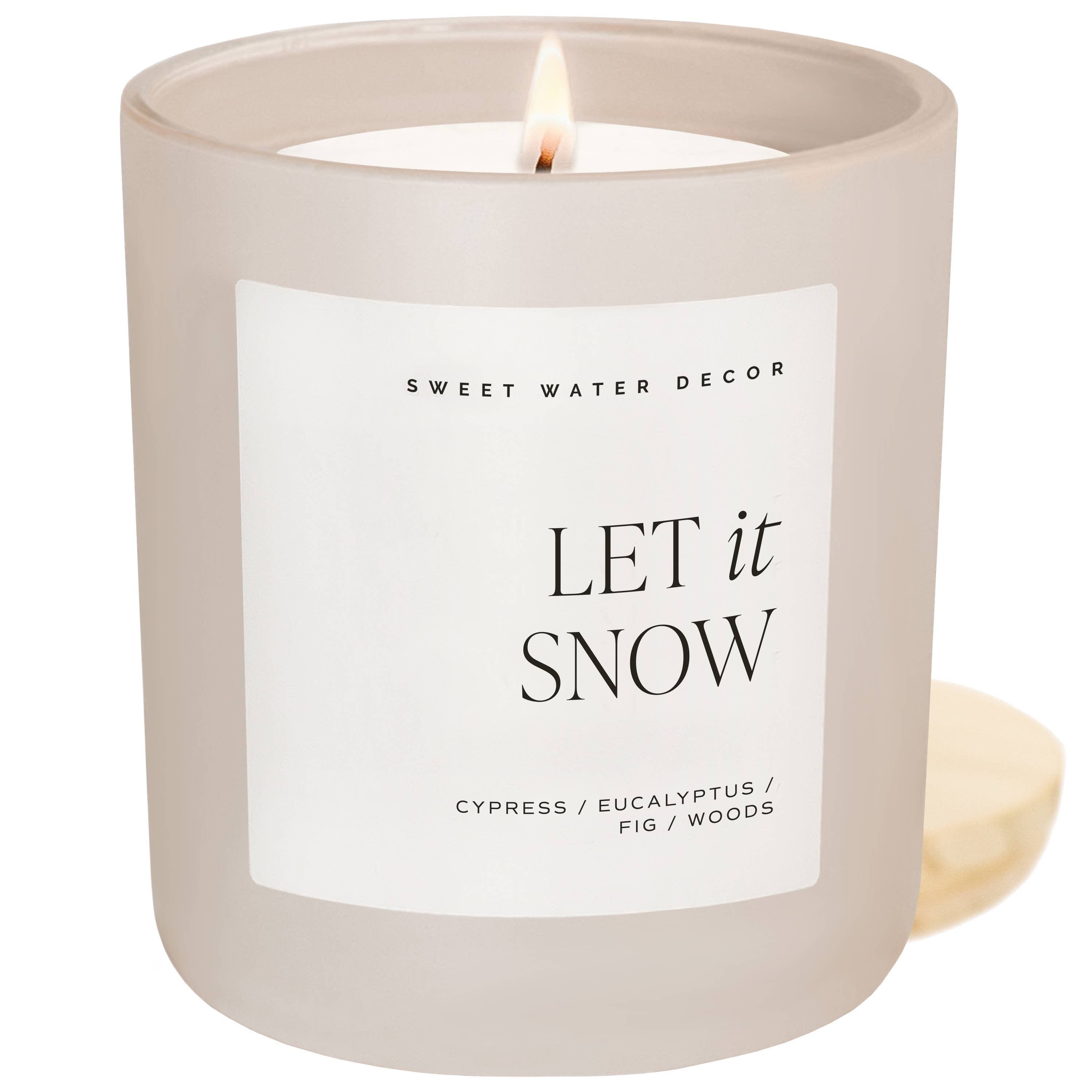 Let It Snow Candle
