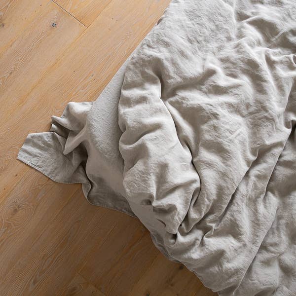 European Linen Flat Sheet: Natural (King)