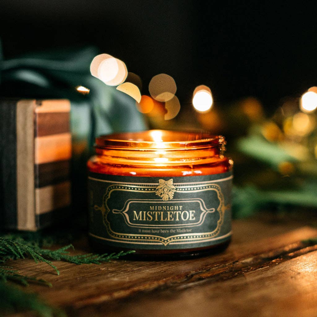 Midnight Mistletoe Candle: 16 oz
