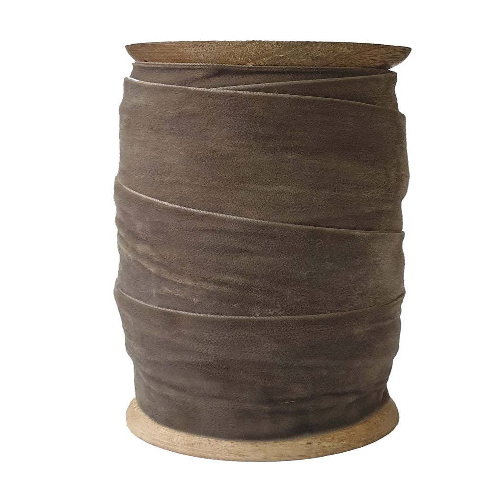 Holiday Ribbon Velvet Set of 2, Dark Brown, 50 mm / 10 yd