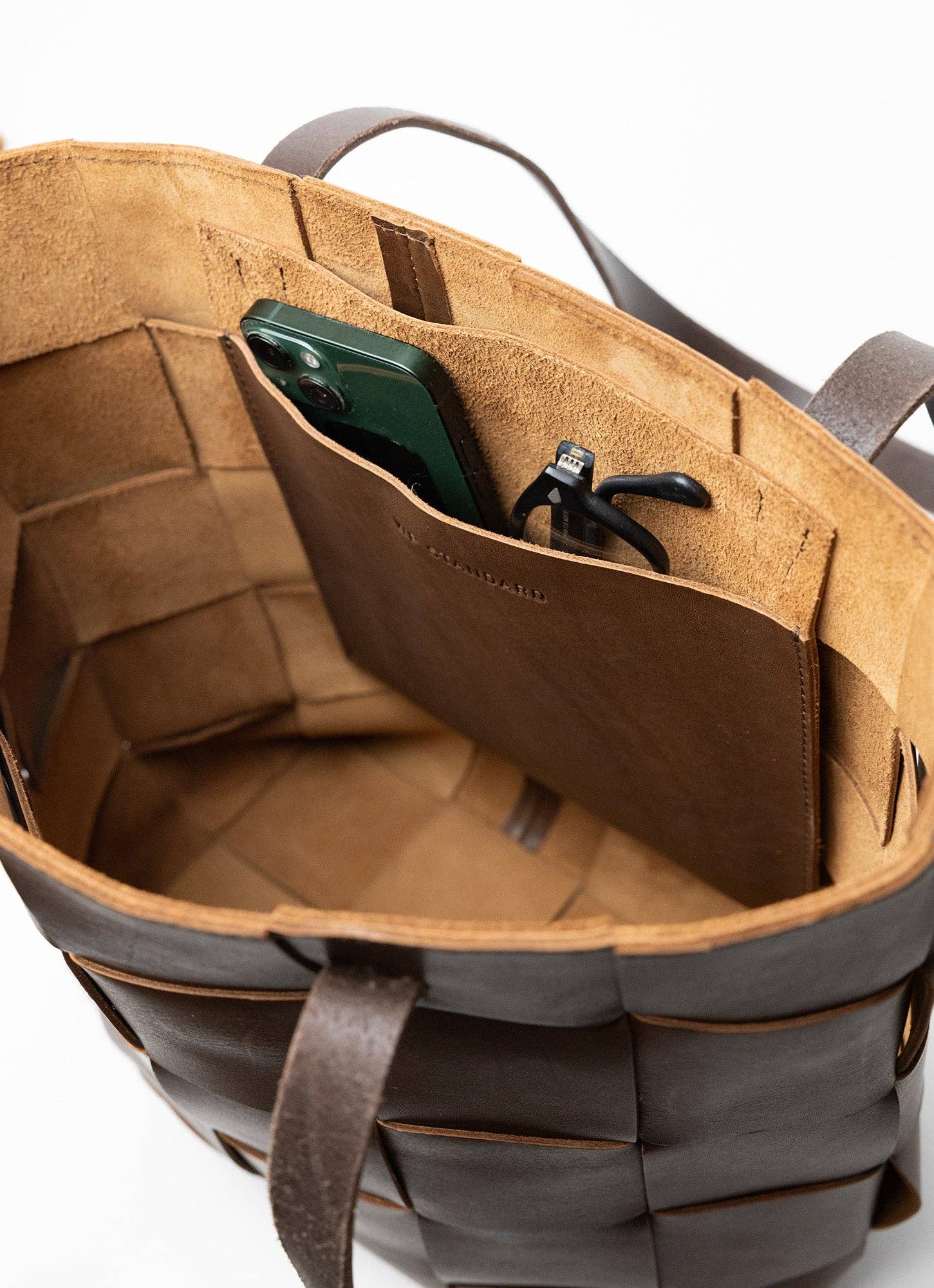 Handwoven Leather Tote