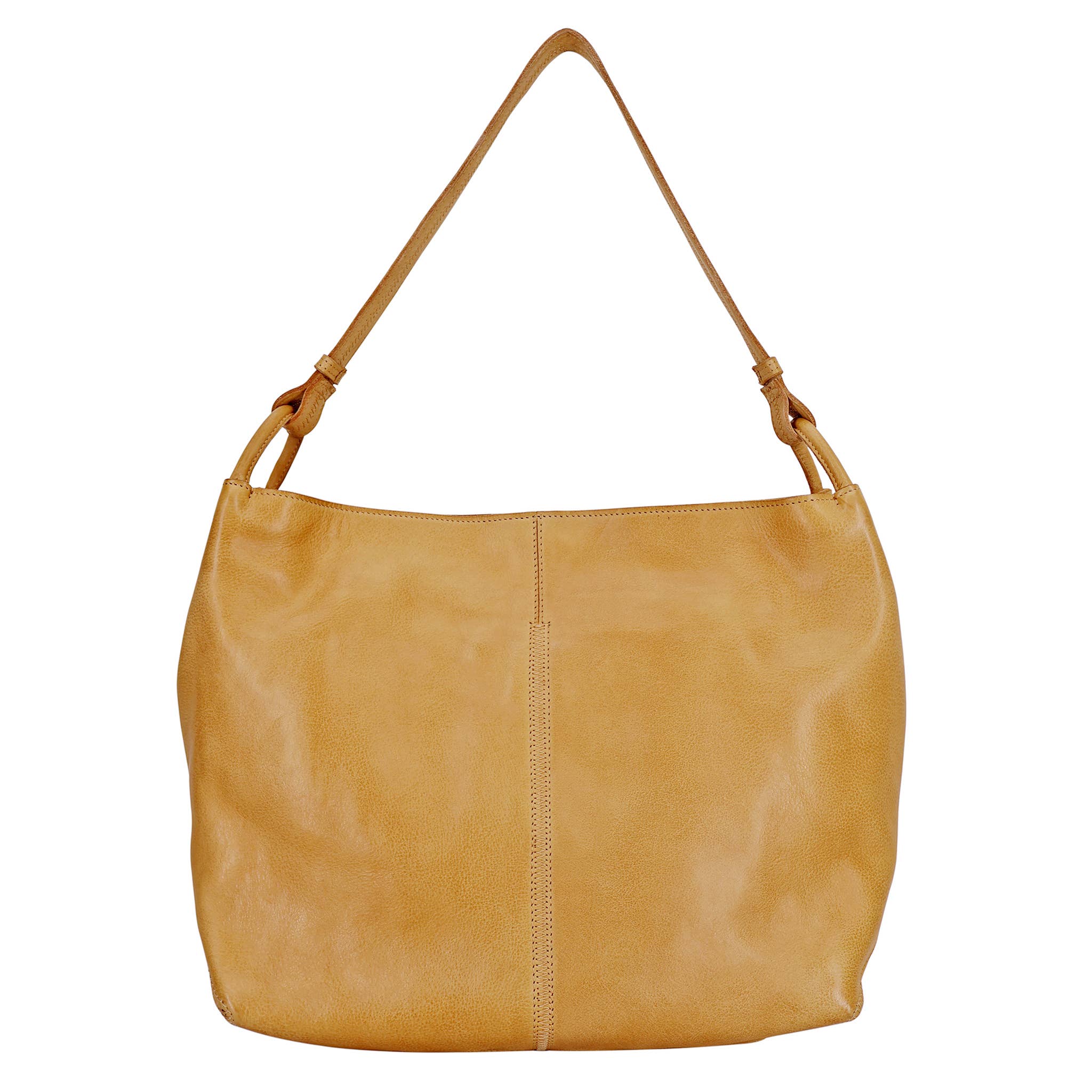 Breigh Leather Tote: Cognac