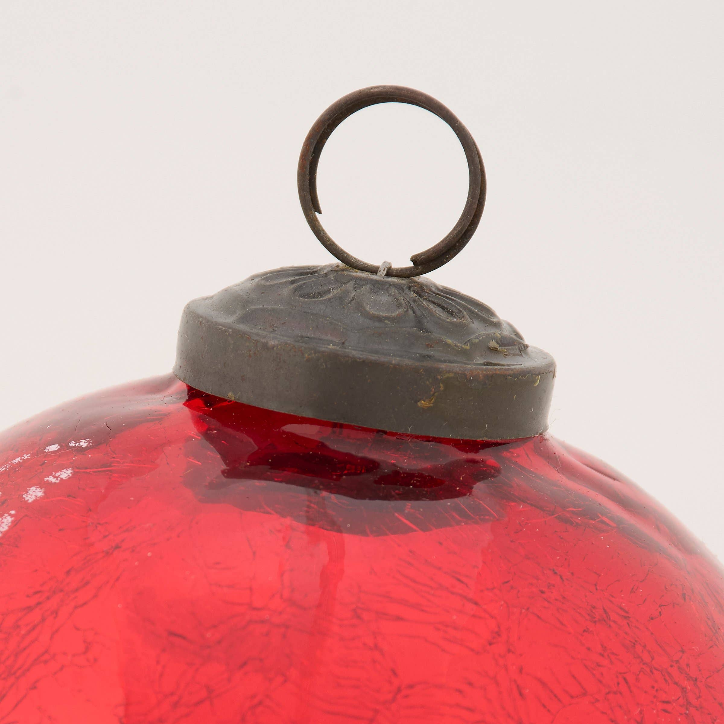 Red Ball Glass Ornament