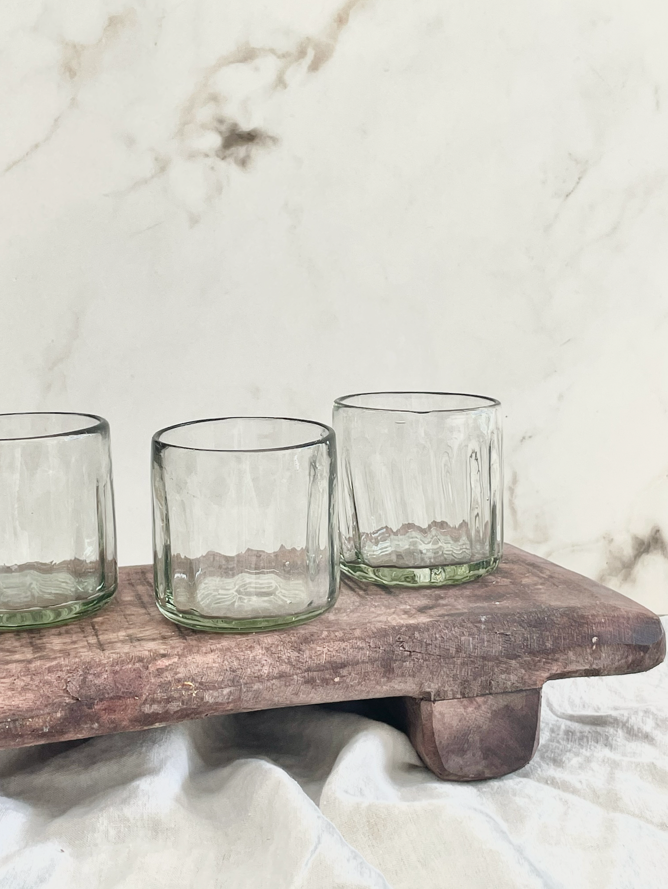 Handblown Fluted Tumbler: Small