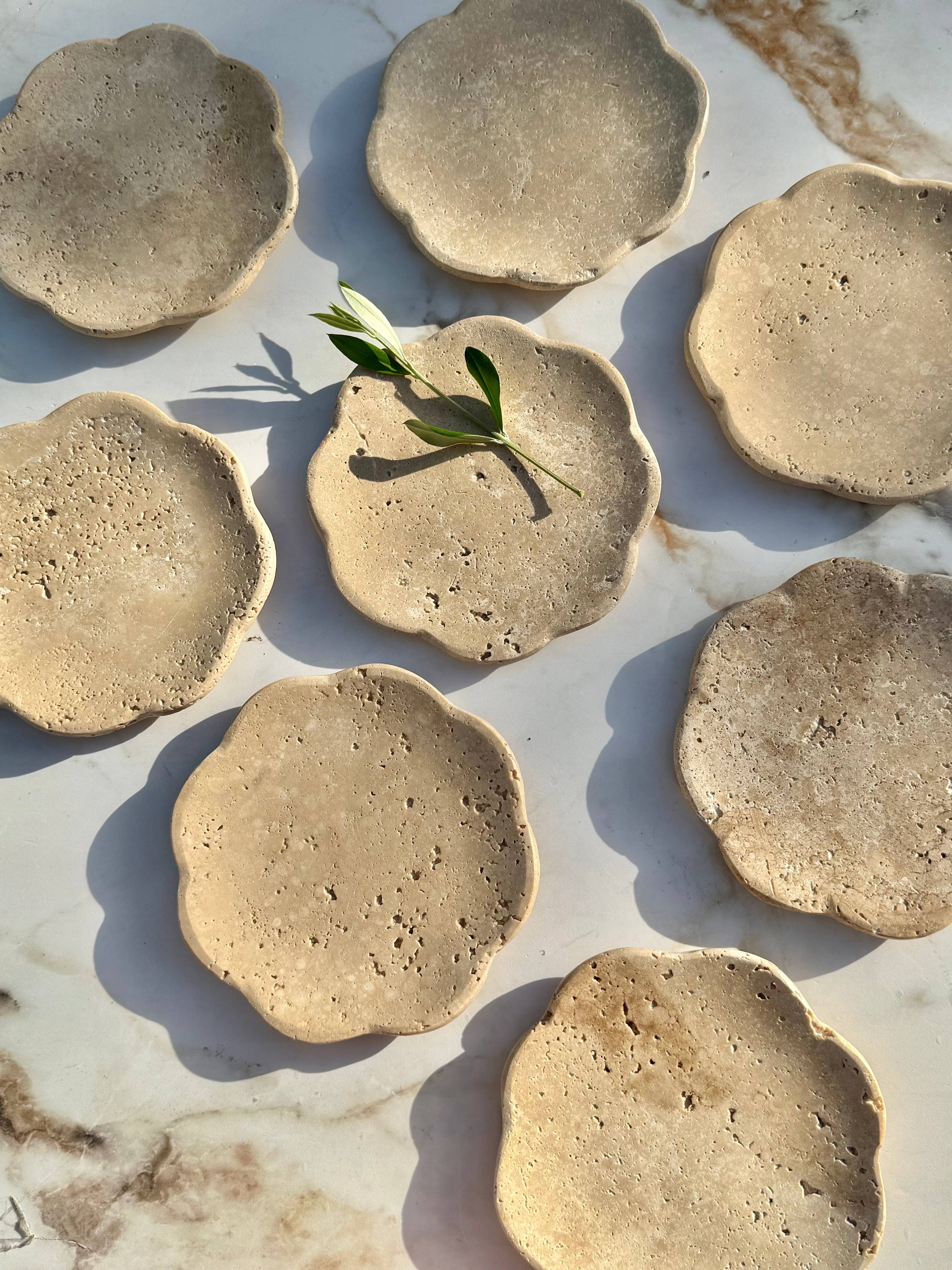 Beige Travertine Tray