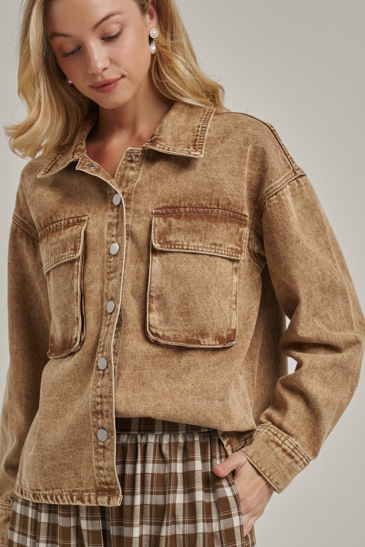 Vintage Washed Western Shacket