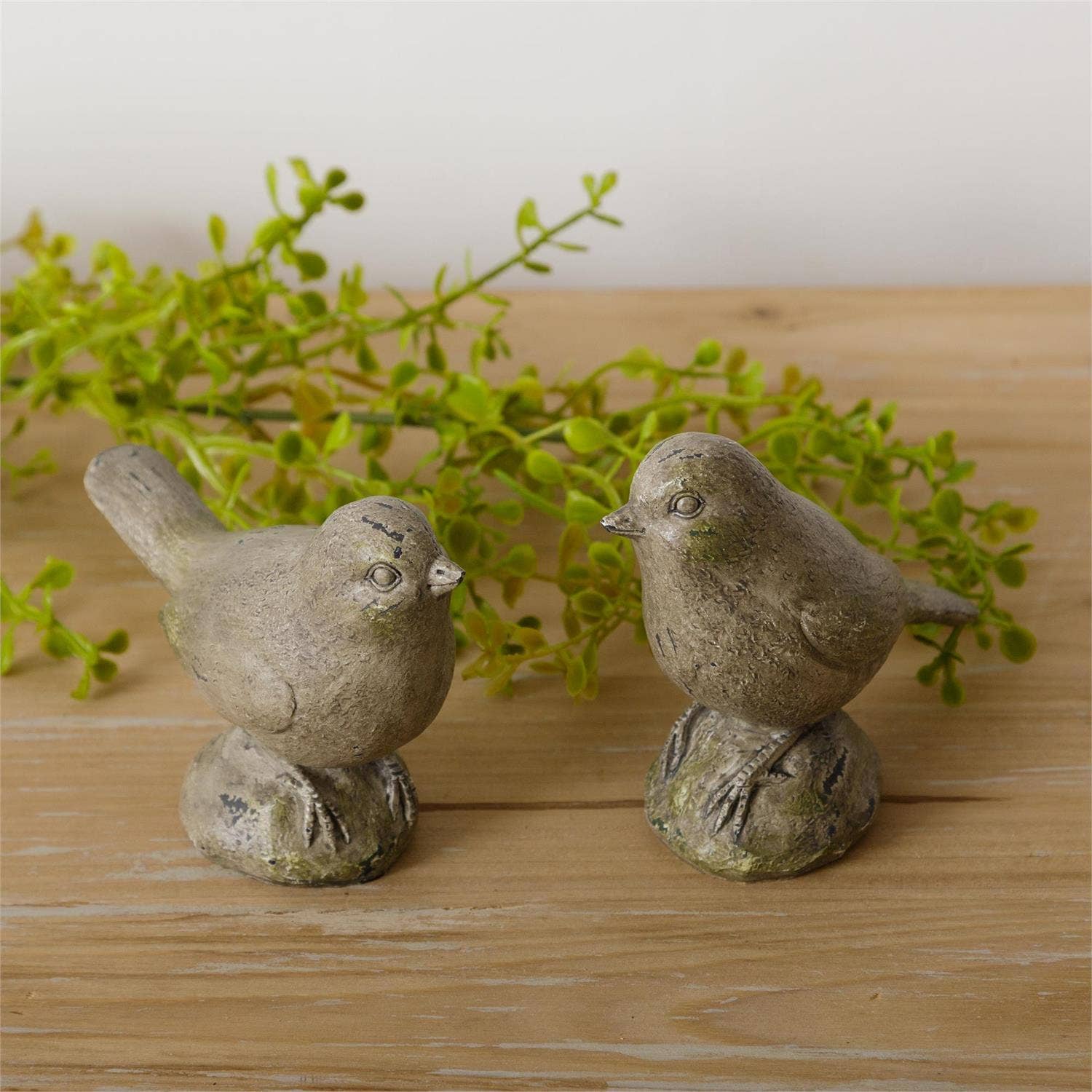 Cement Birds: Set of 2
