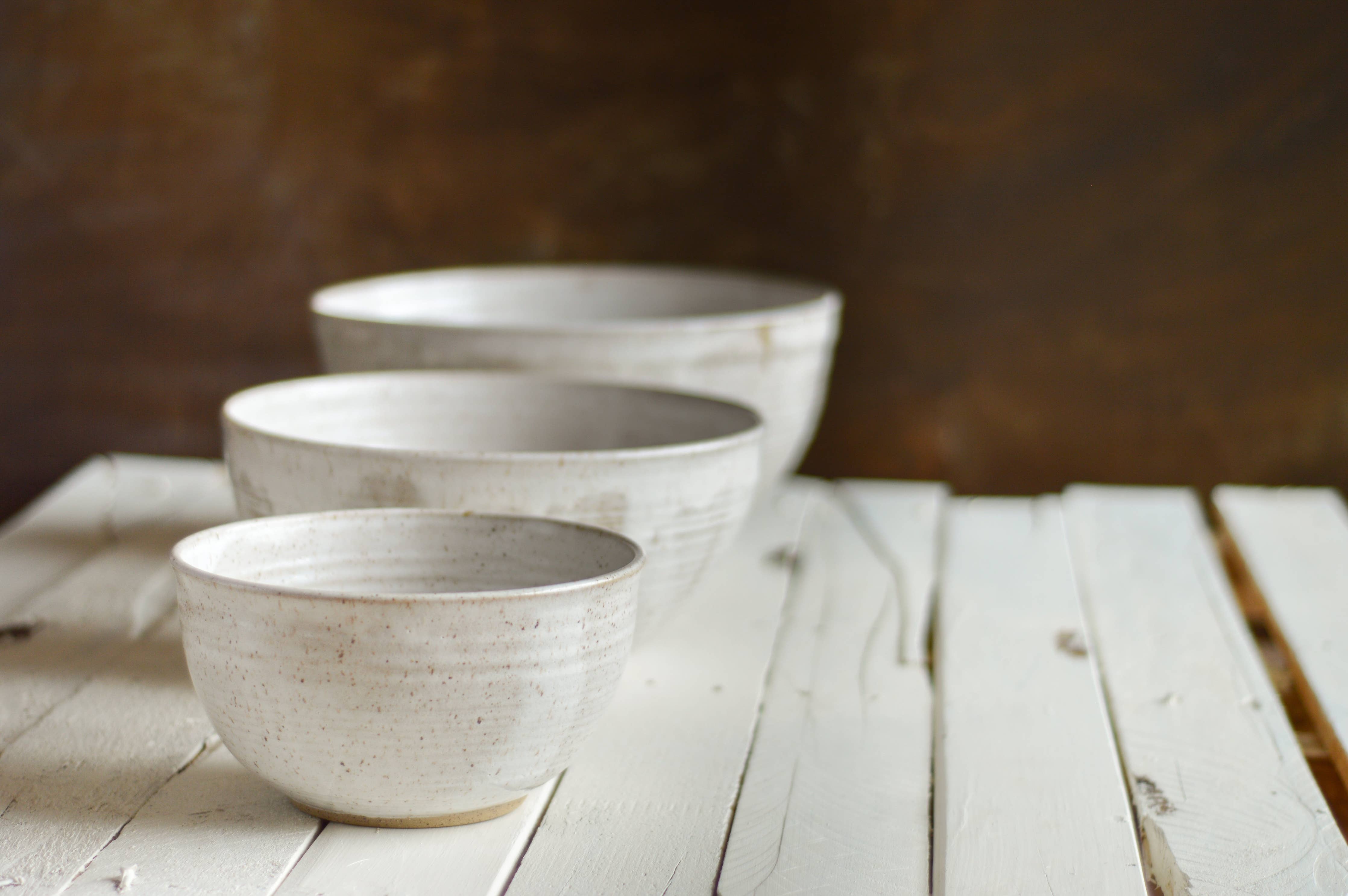 Gathering Bowl: Antique White / Small