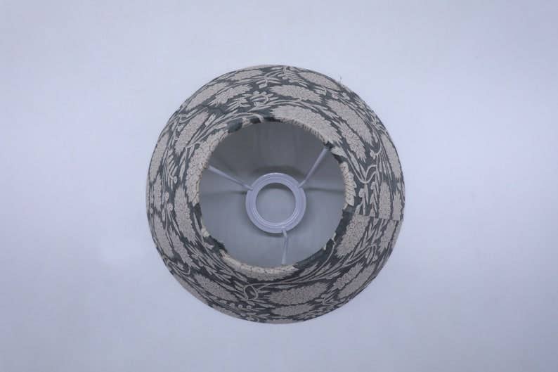 Block Print Lampshade: Blue